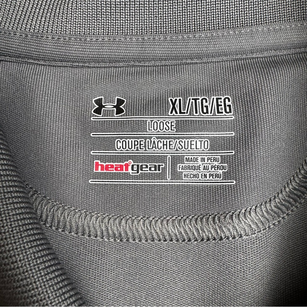 Morgan Stanley Branded Men's Gray Under Armour Polo Shirt - Picture 2 of 8